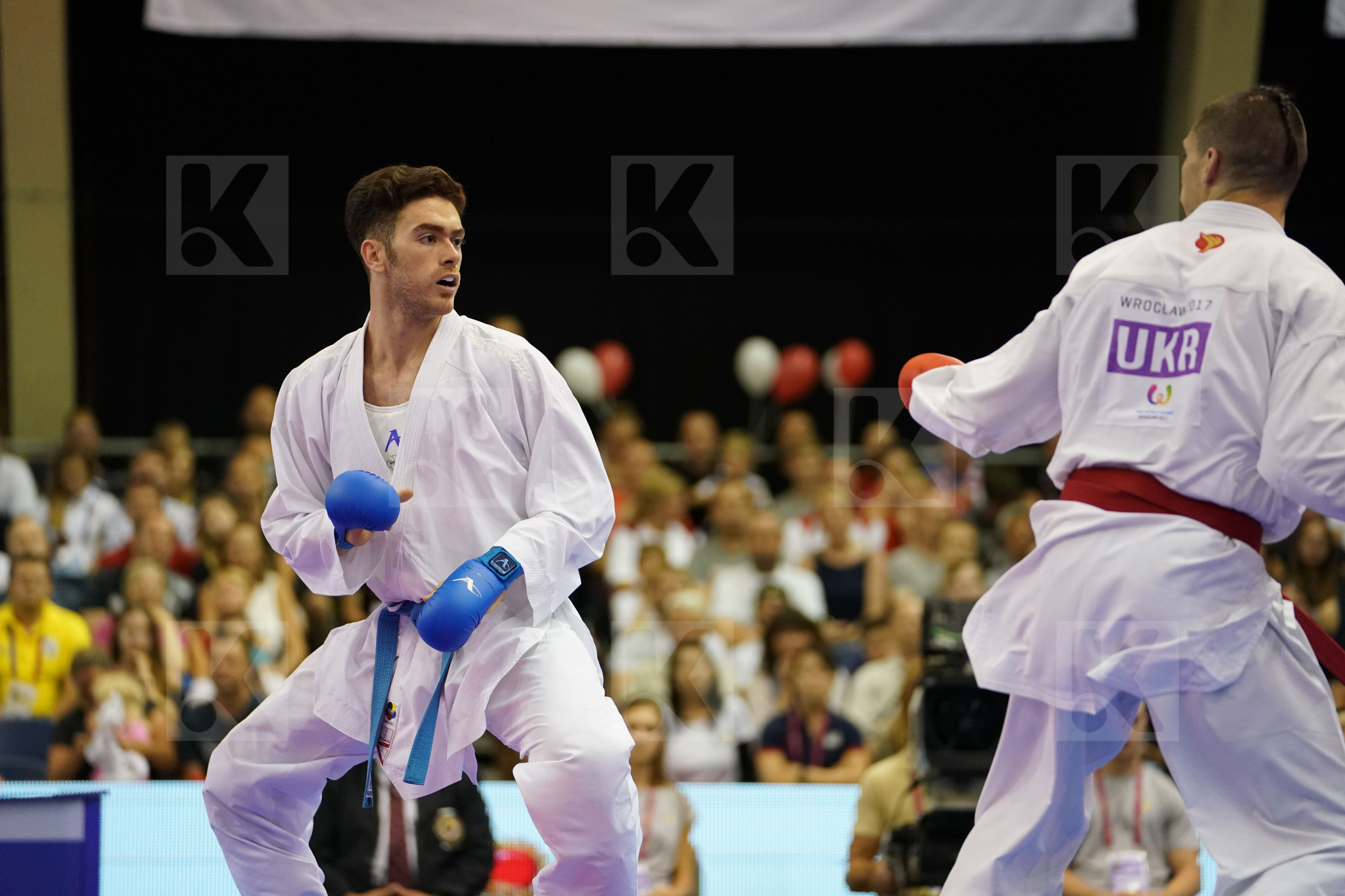 Asiabari Aliasghar Gold match Horuna Stanislav Iran Islamic Republic of Male Kumite -75kg Ukraine